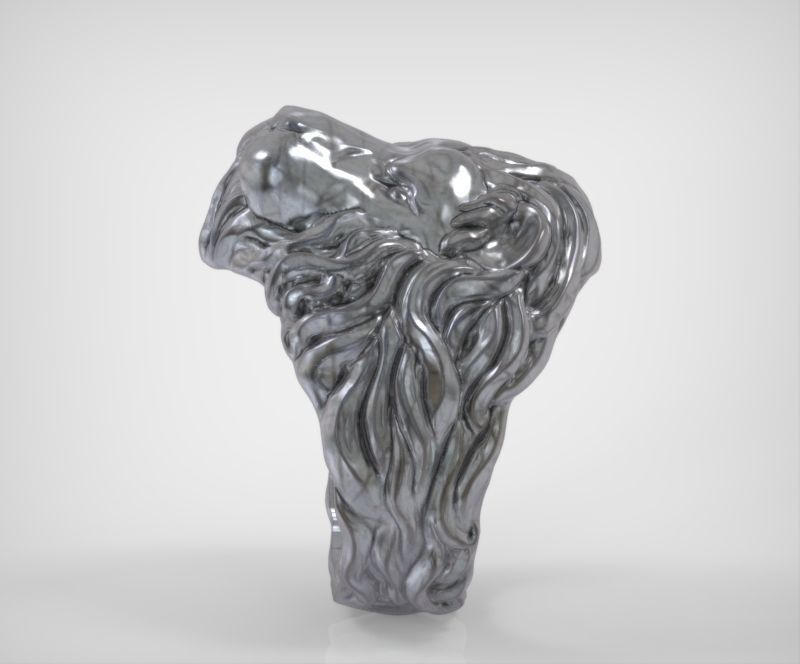 Lion Ring 3D print model_1