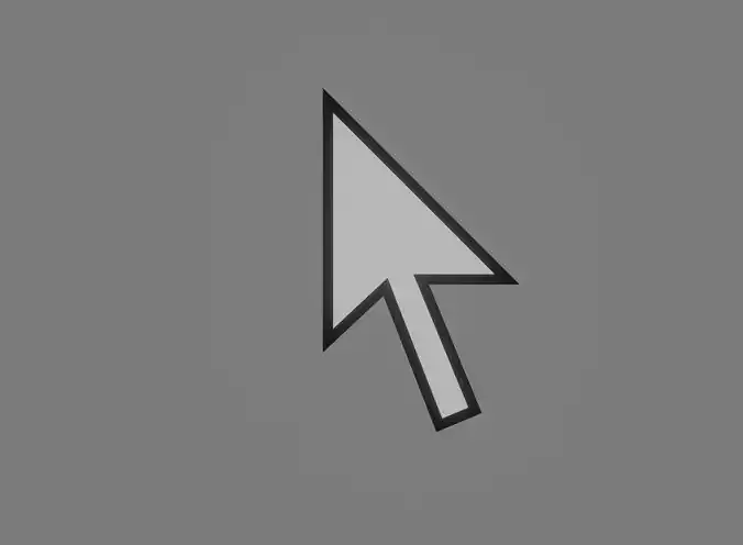 Cursor Icon Low-poly 3D model