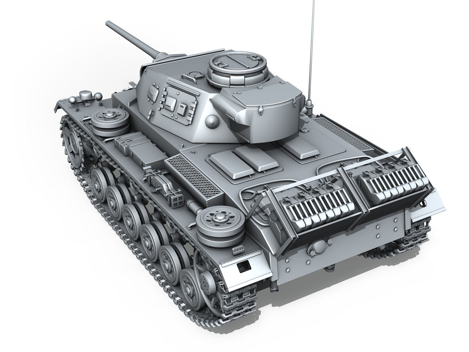 PzKpfw III - Ausf J - Mid Production 3D model_6