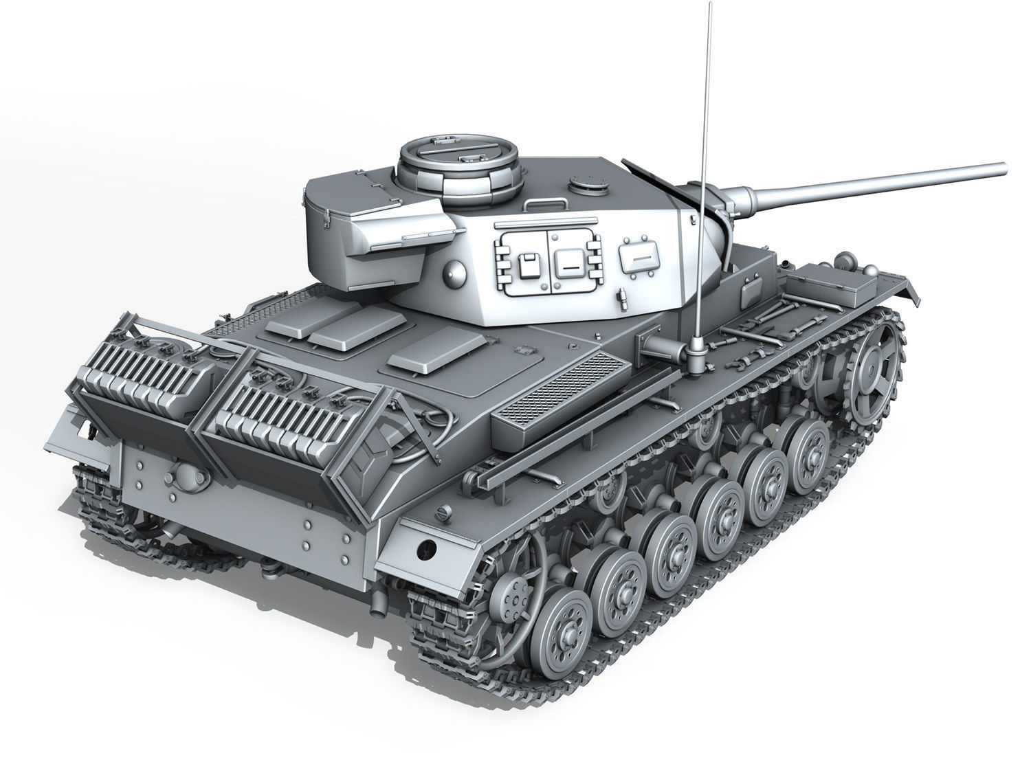 PzKpfw III - Ausf J - Mid Production 3D model_2