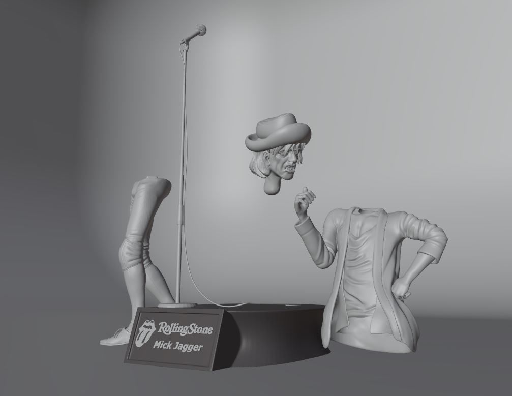 MICK JAGGER 3d ptinting 3D print model_5