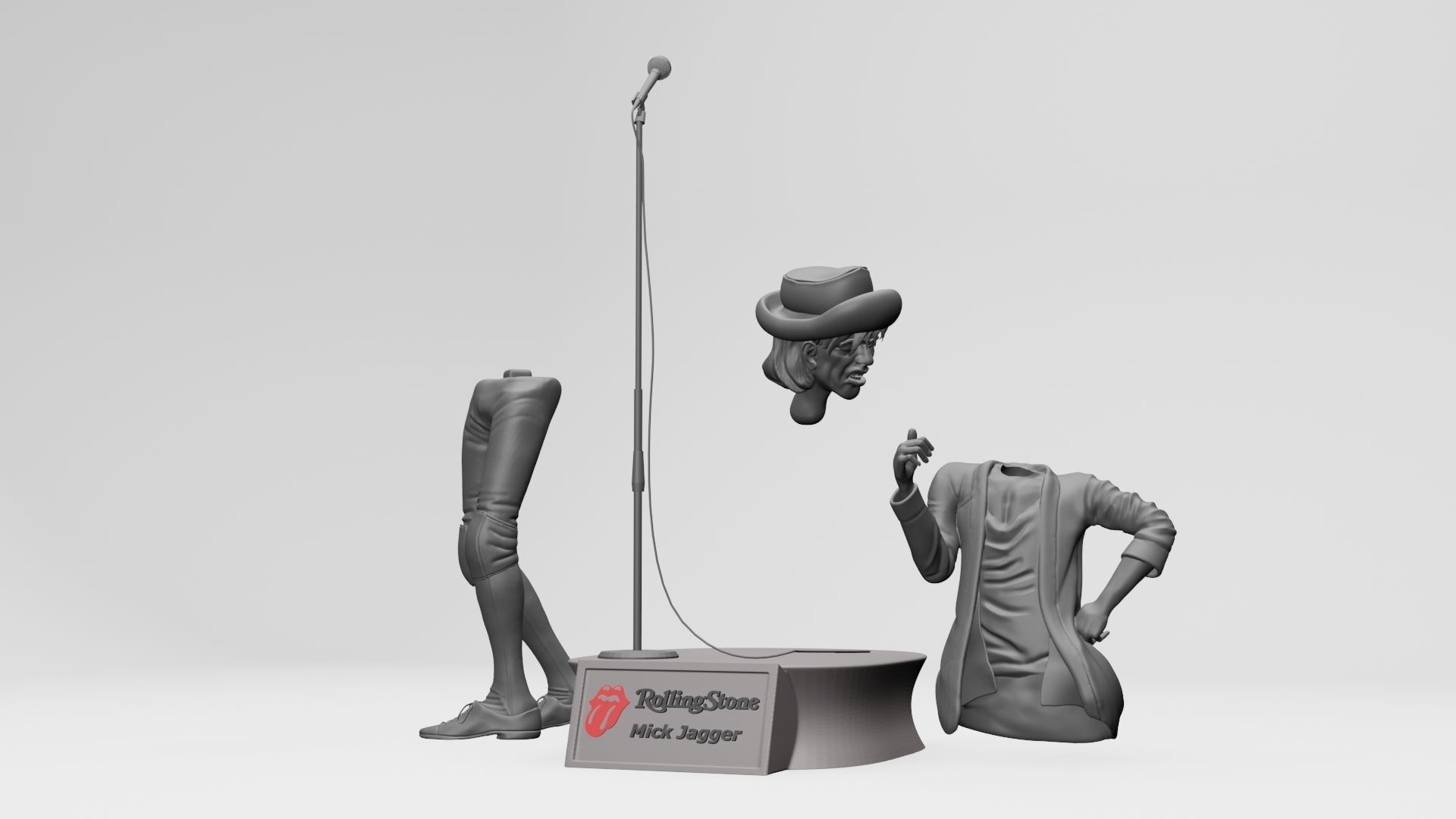 MICK JAGGER 3d ptinting 3D print model_4