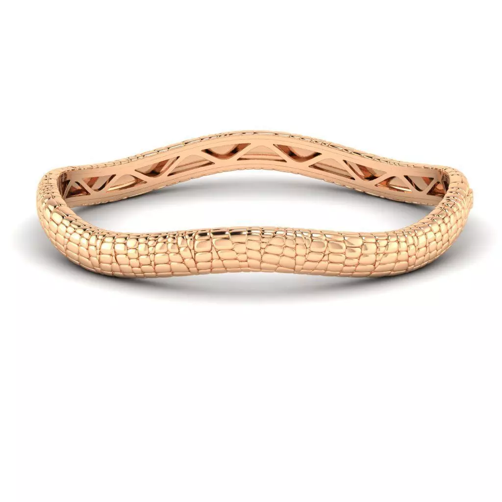 Bracelet Skin leather 3D print model_0