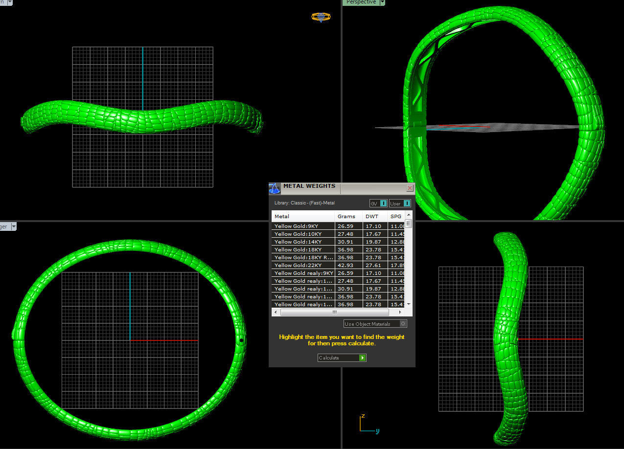 Bracelet Skin leather 3D print model_5