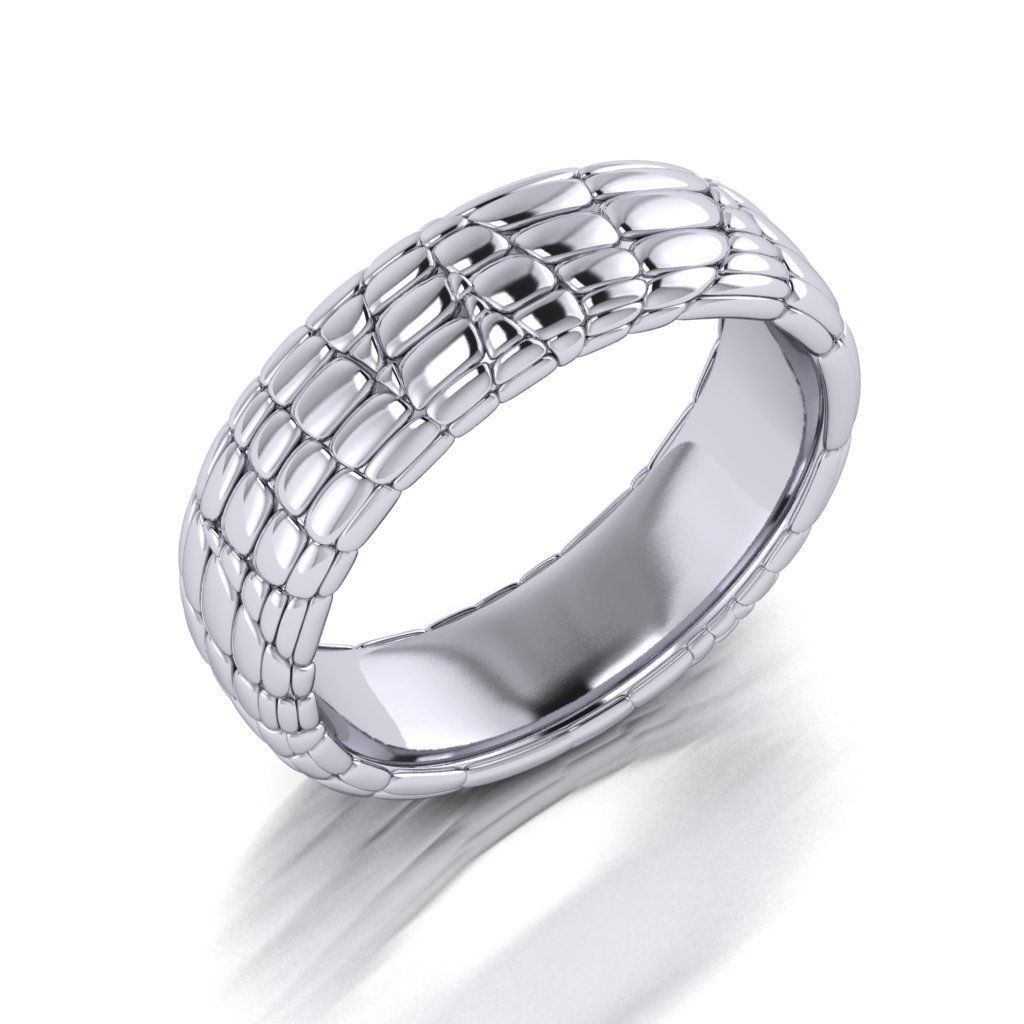 Ring Skin leather 3D print model_7