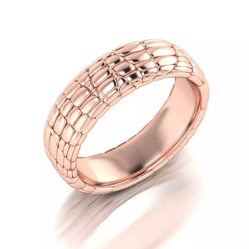 Ring Skin leather 3D print model_0