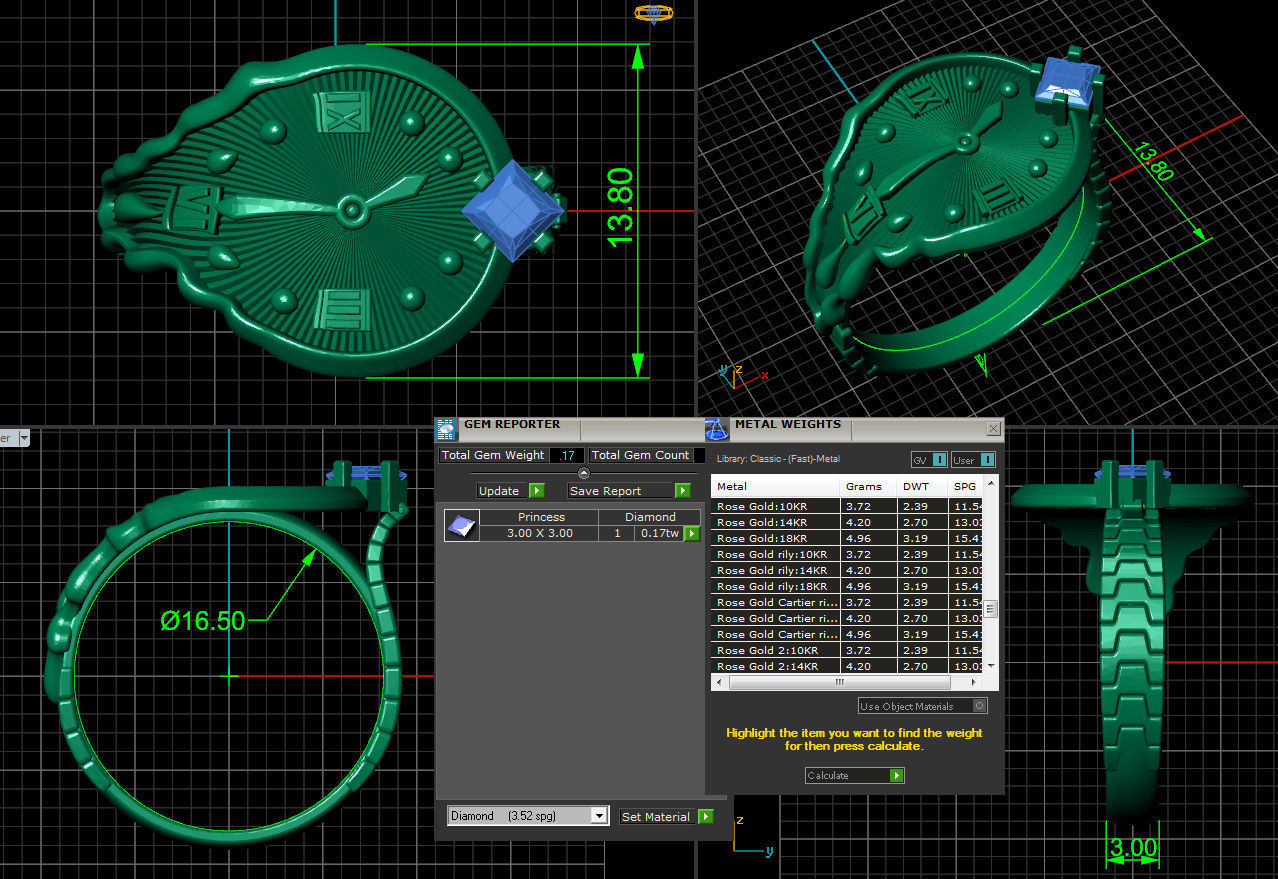 Ring Soft watch 3D print model_8