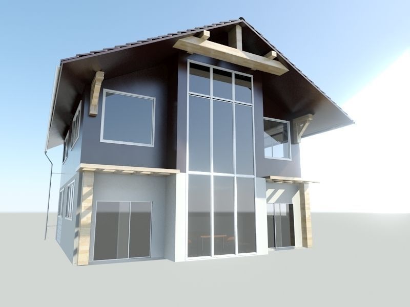 country house 3D model_4
