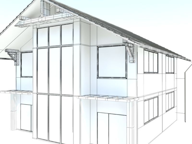 country house 3D model_2