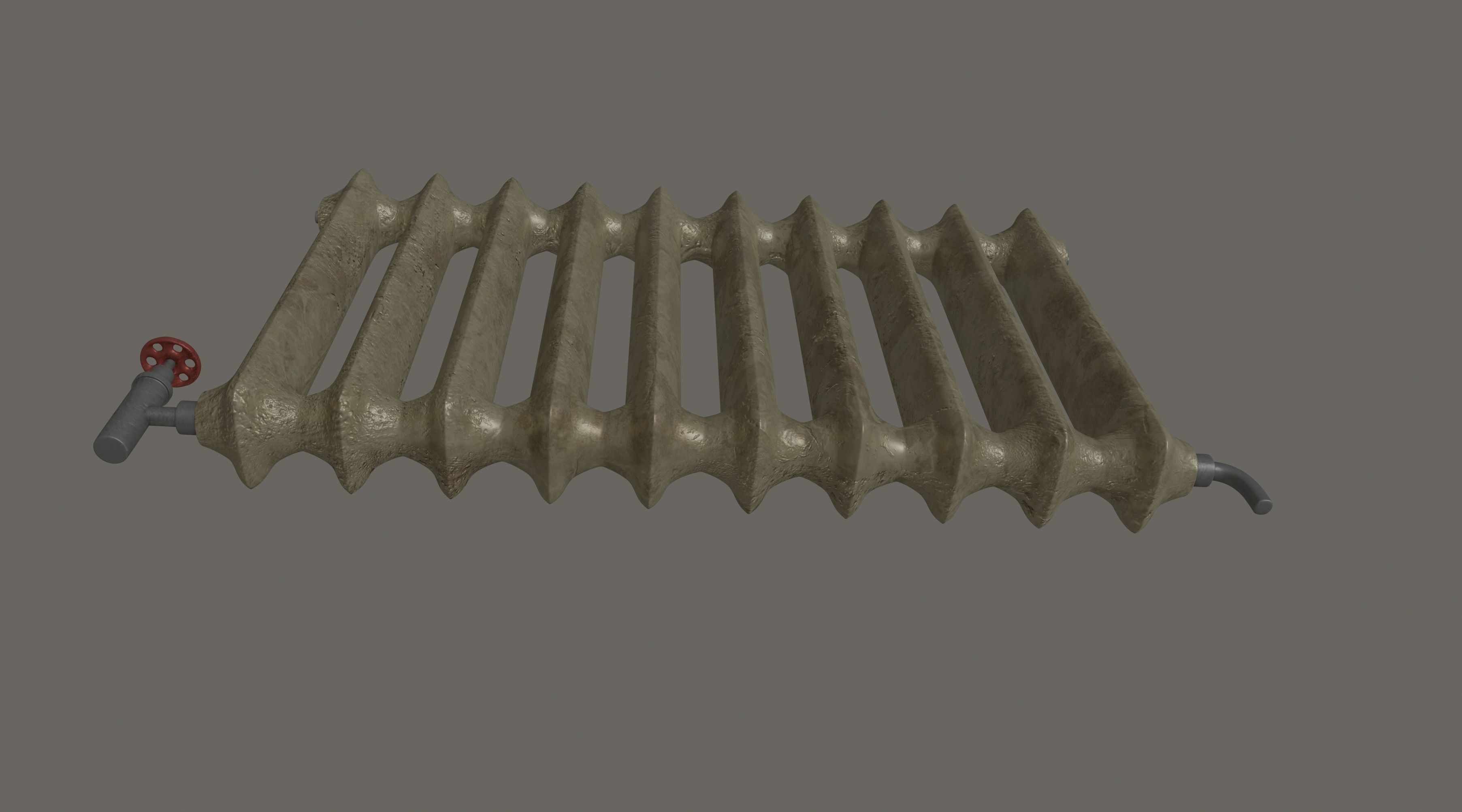 Old Radiator 3D model_11