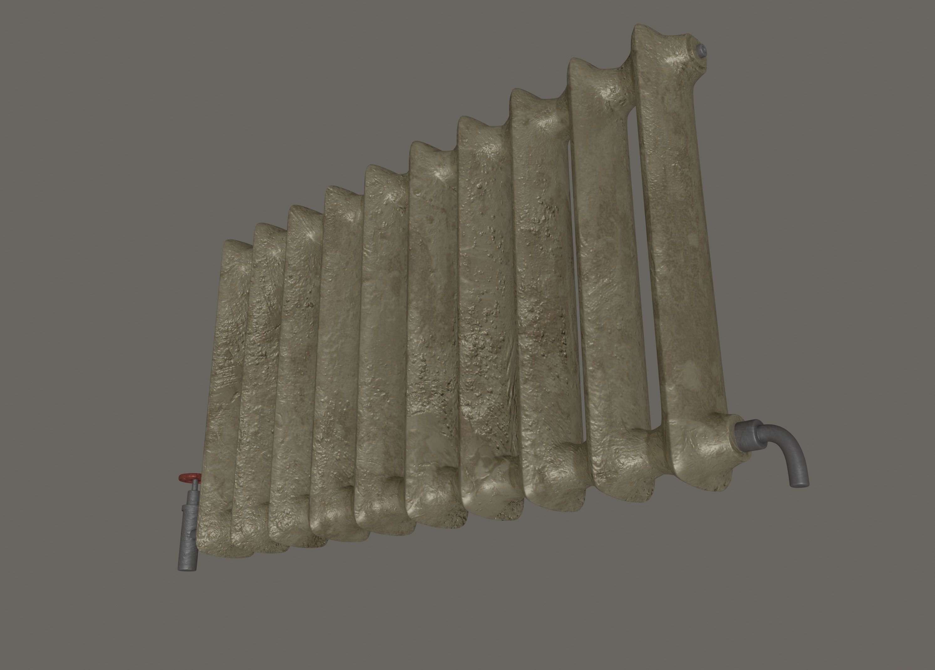 Old Radiator 3D model_3