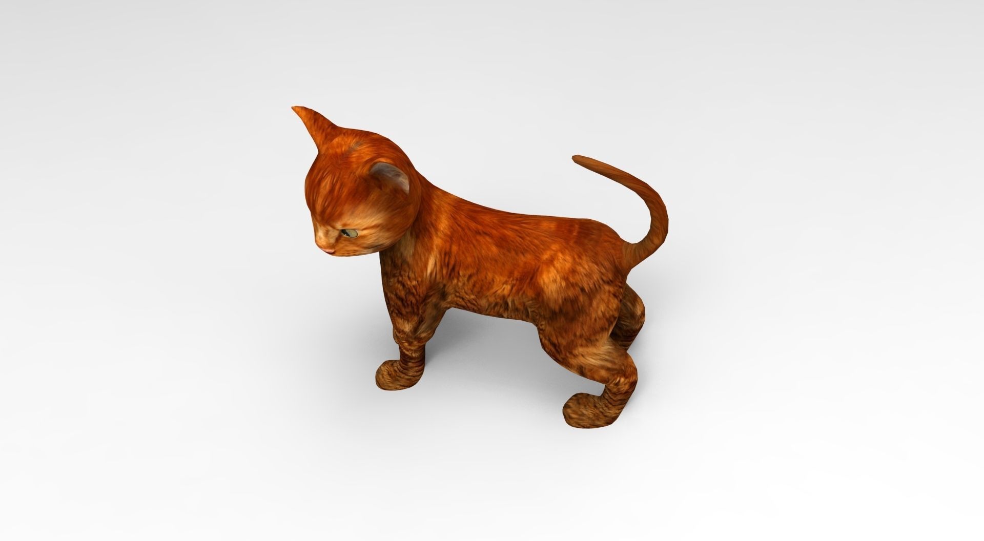 Cute Cat Rigged Low-poly 3D model_25
