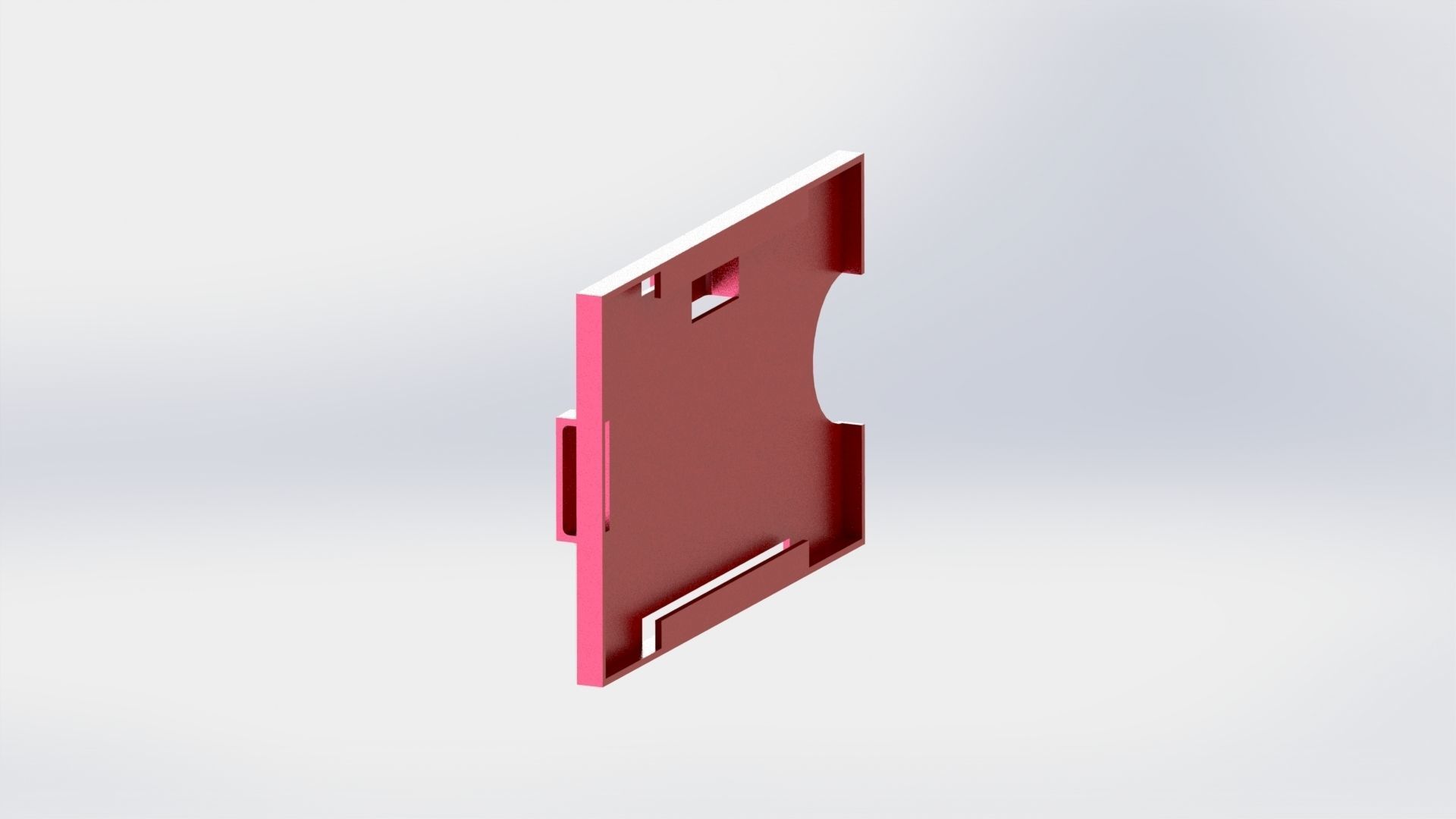 ID Card Holder 3D print model_3
