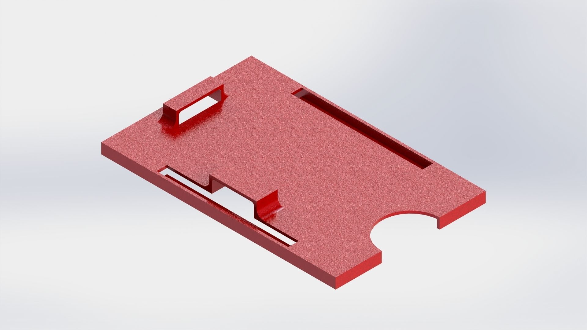 ID Card Holder 3D print model_2