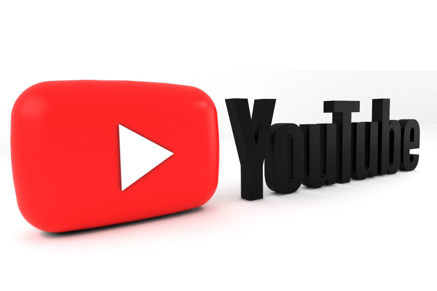 Youtube Logo 3D 3D model_2