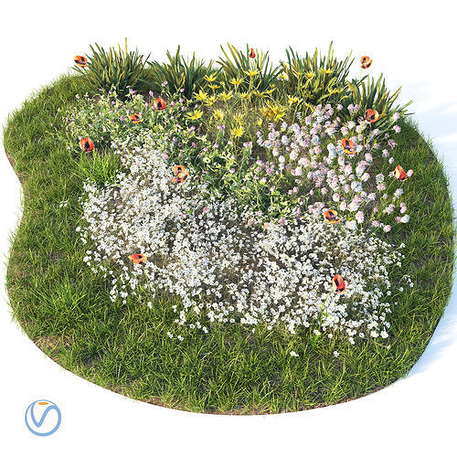 Flowerbed 3D model