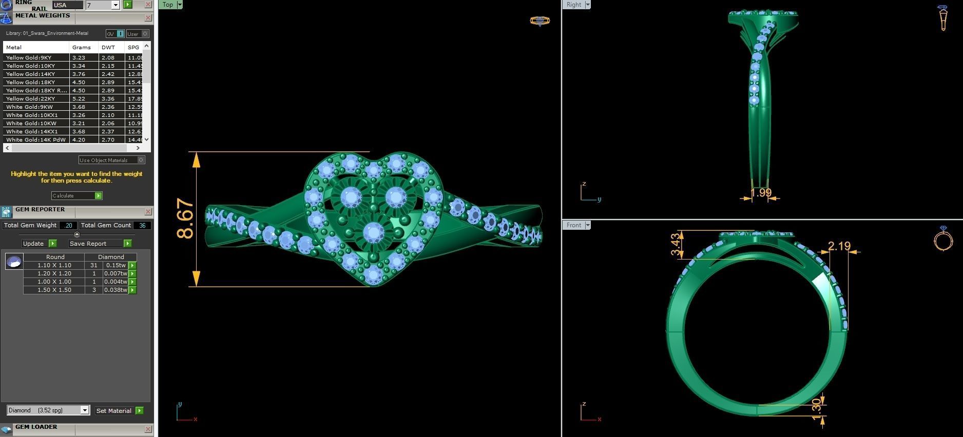 Heart Ring 3D print model_4