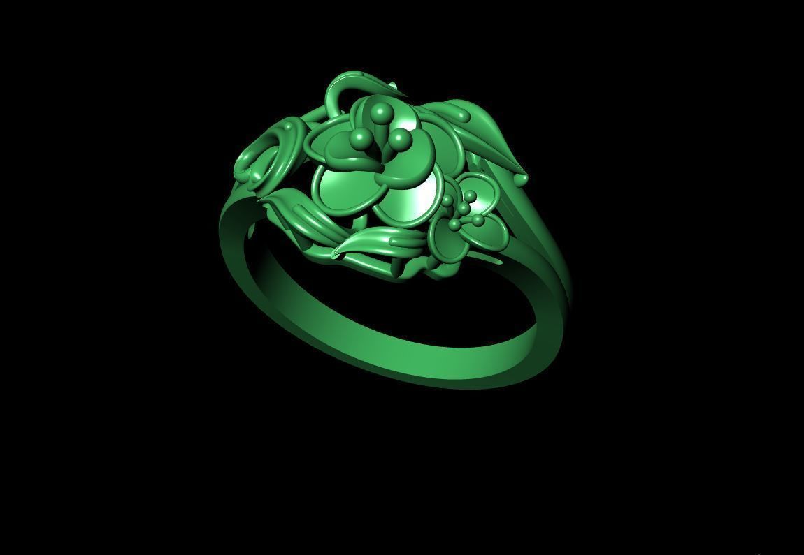 rings ring 3D print model_2