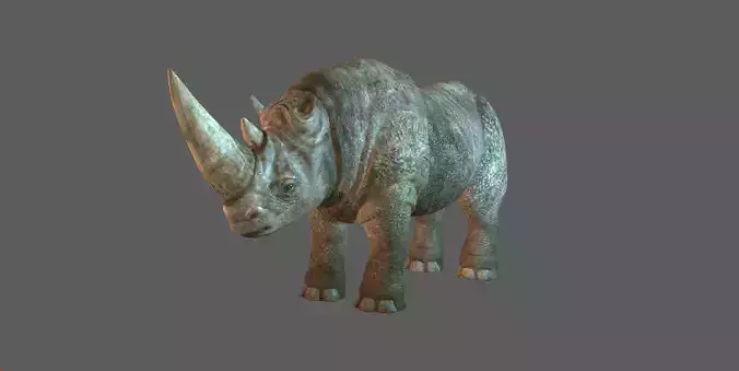 RHINO 3D RIG MODEL WITH TEXTURES