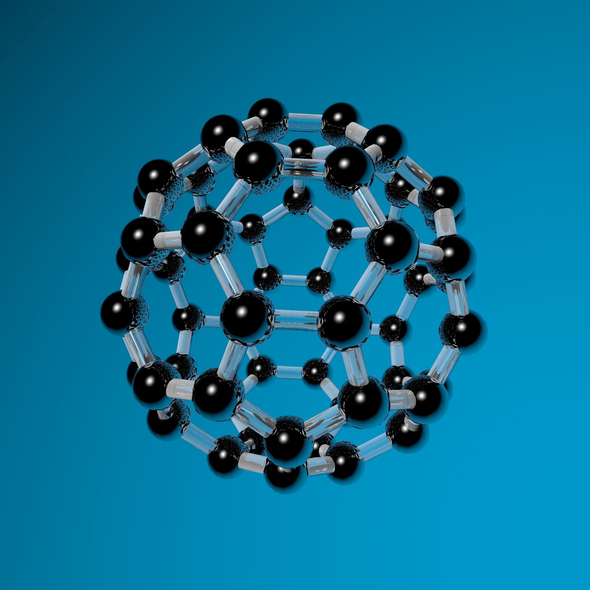 Fullerene c60 3D model_8
