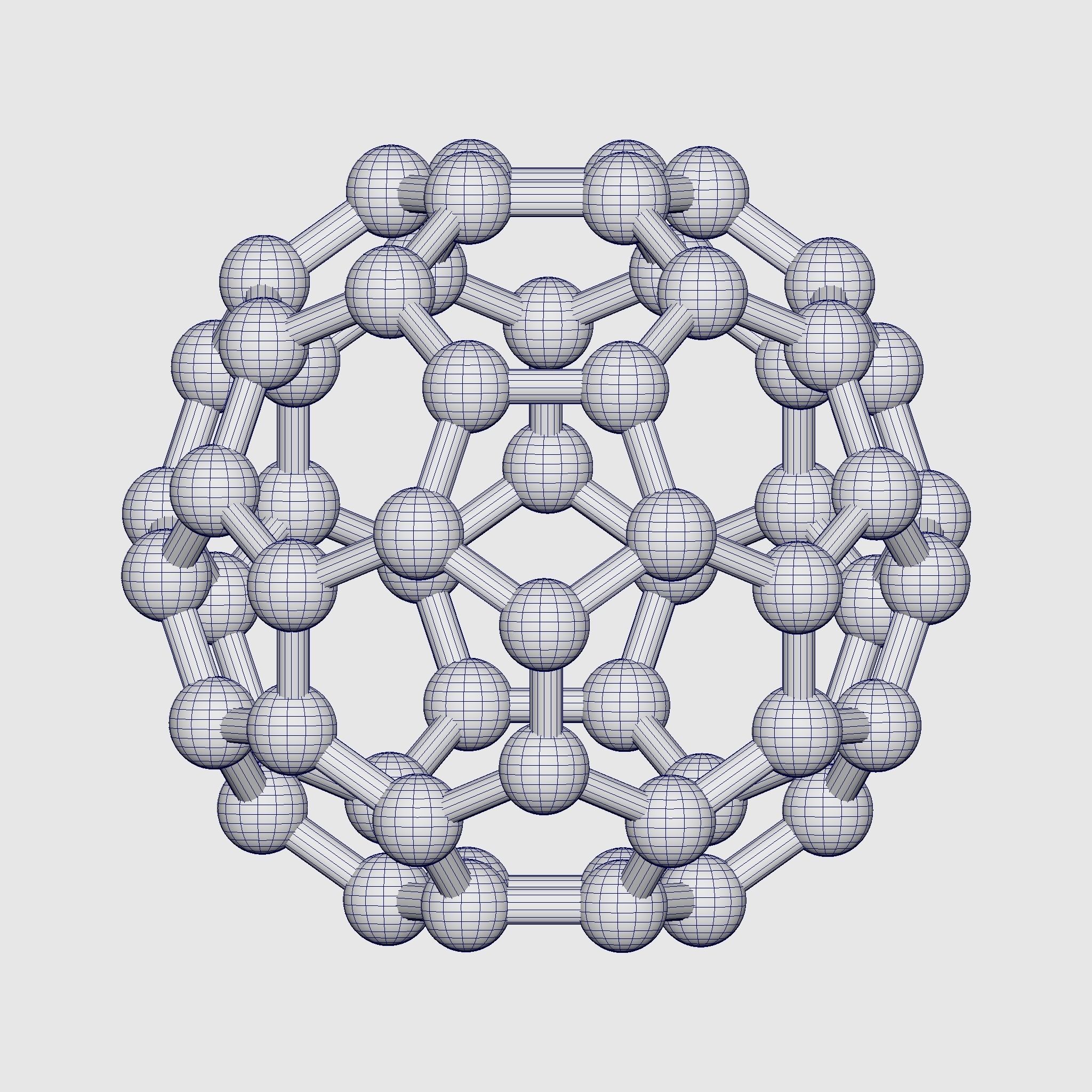 Fullerene c60 3D model_2