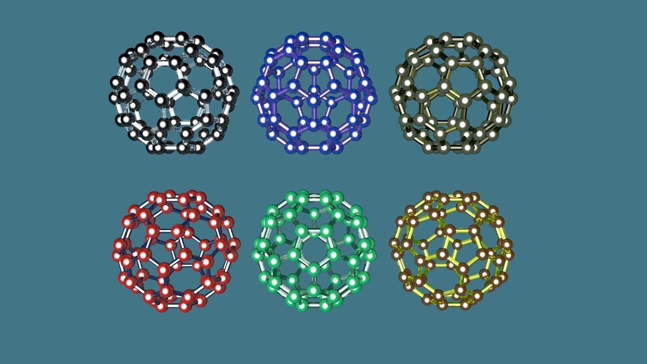Fullerene c60 3D model_9