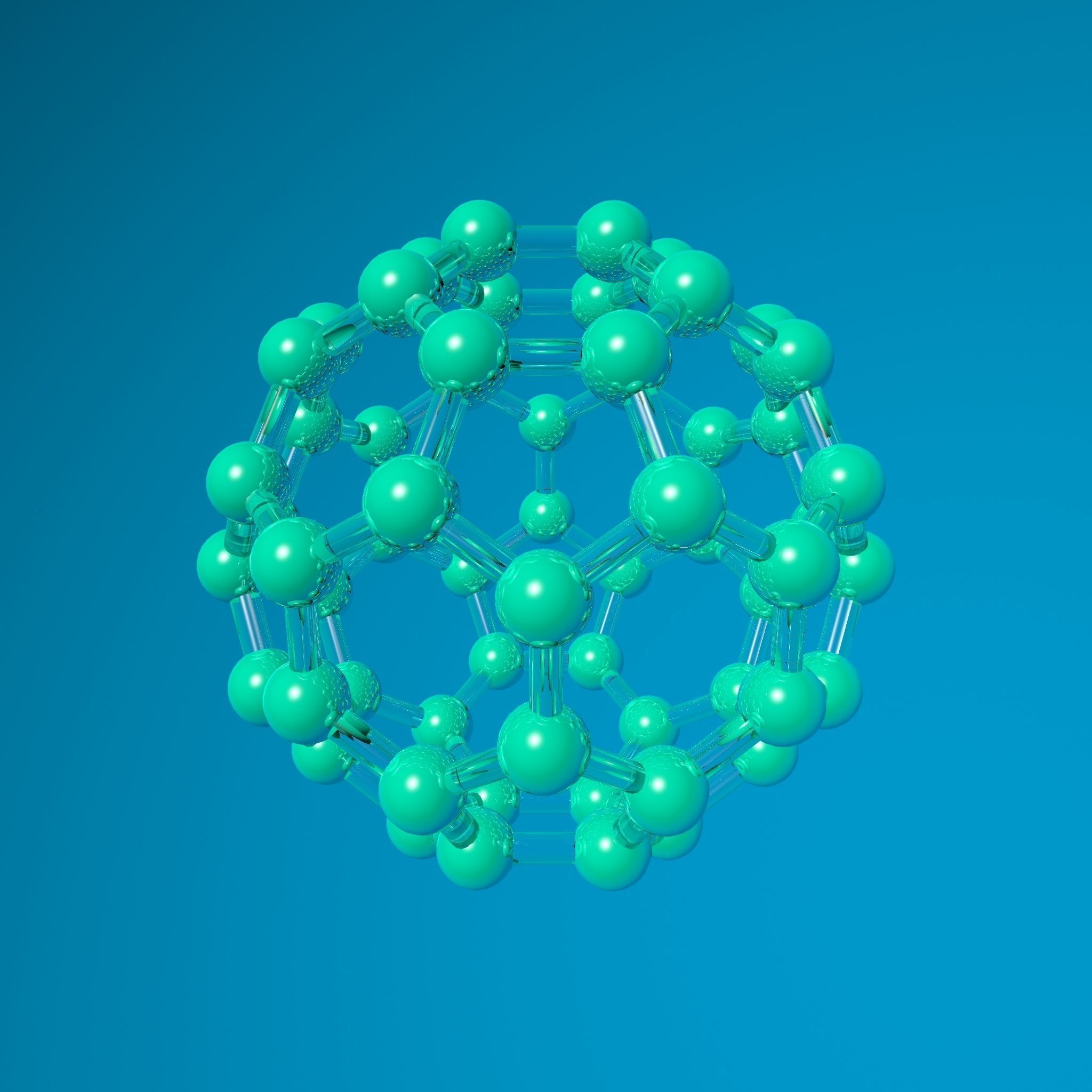 Fullerene c60 3D model_3