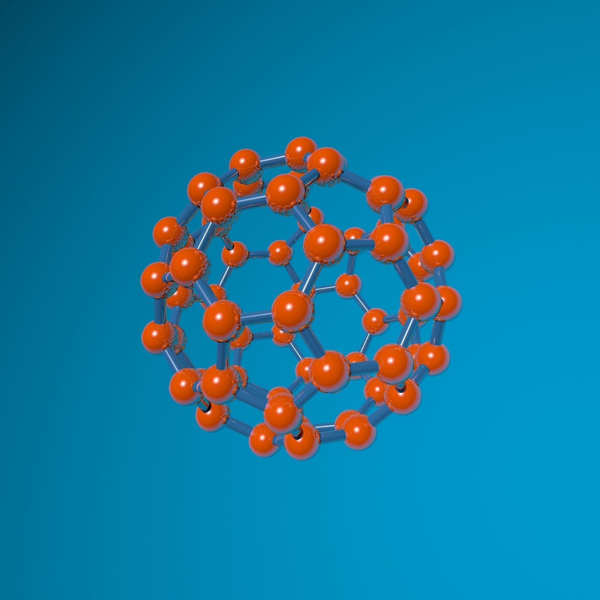 Fullerene c60 3D model_5