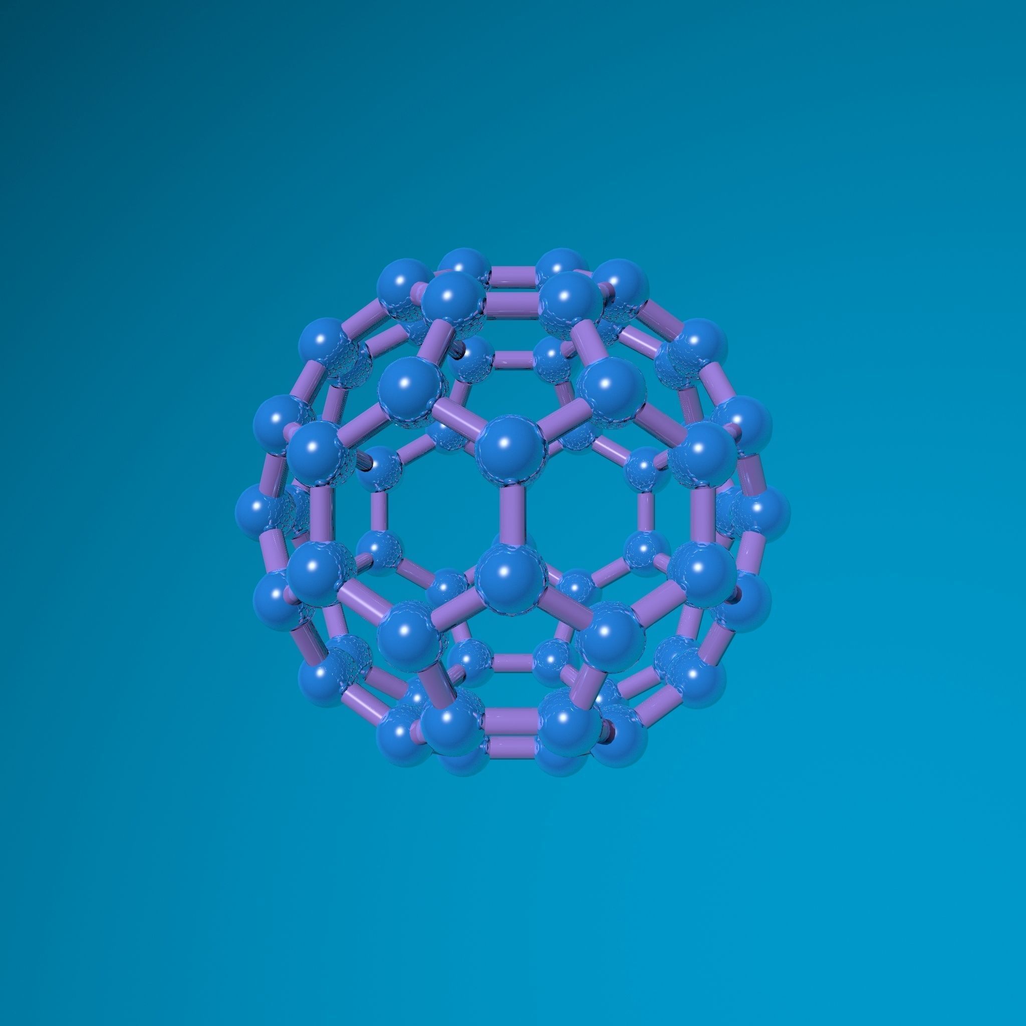 Fullerene c60 3D model_6