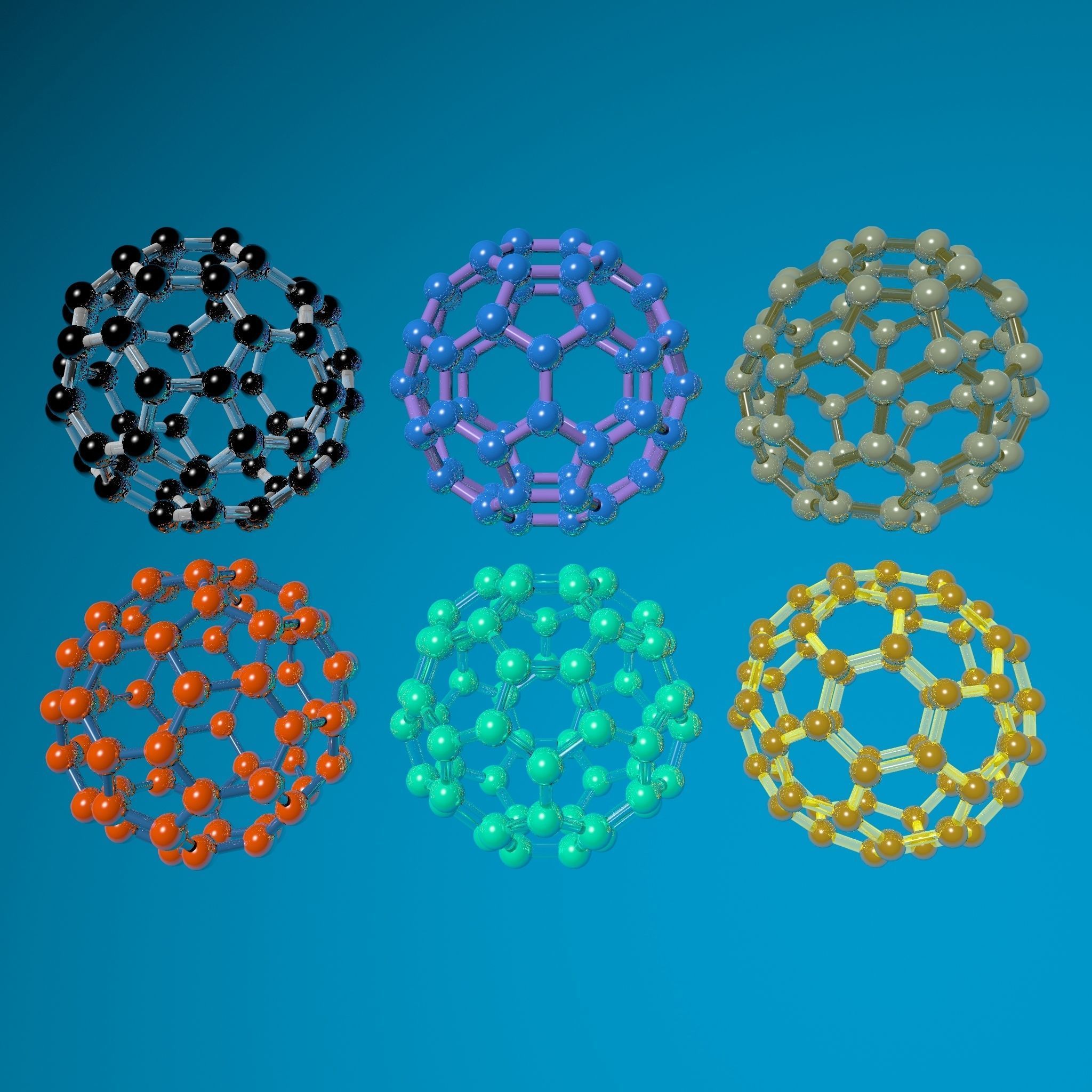 Fullerene c60 3D model_0
