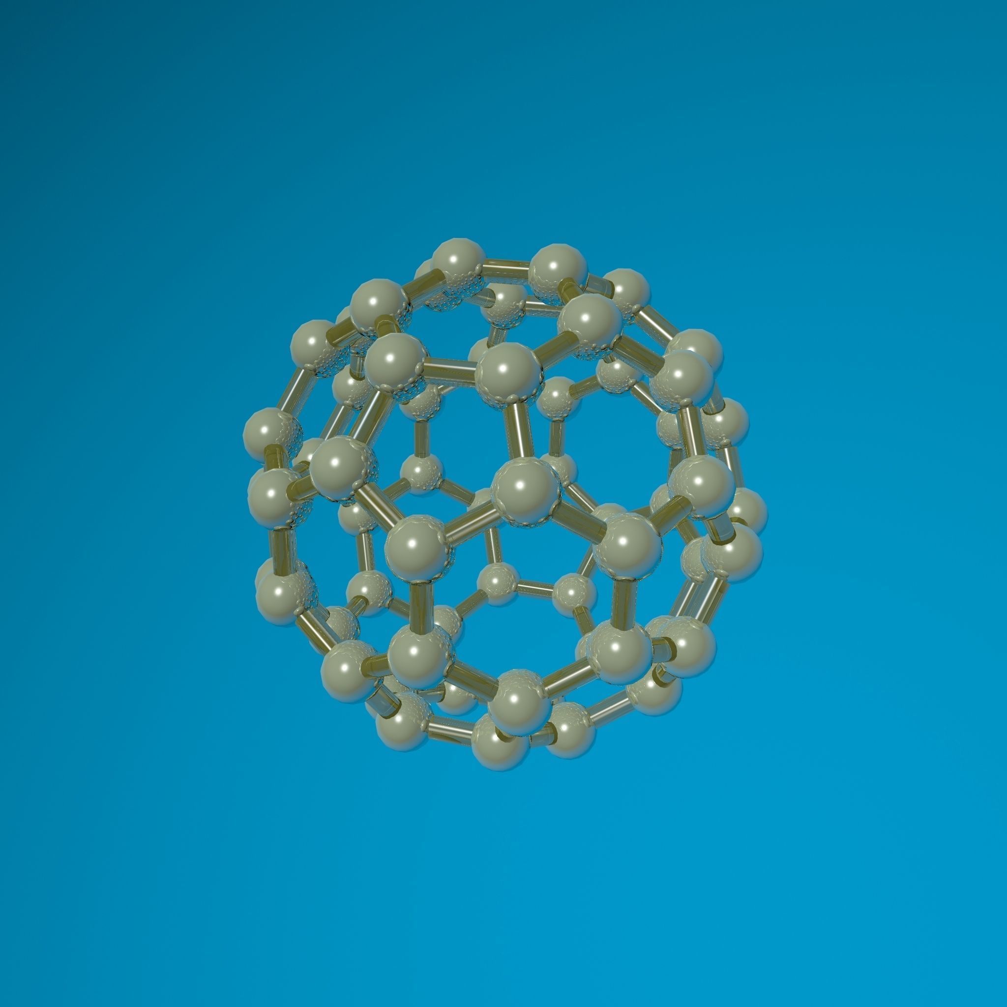 Fullerene c60 3D model_7