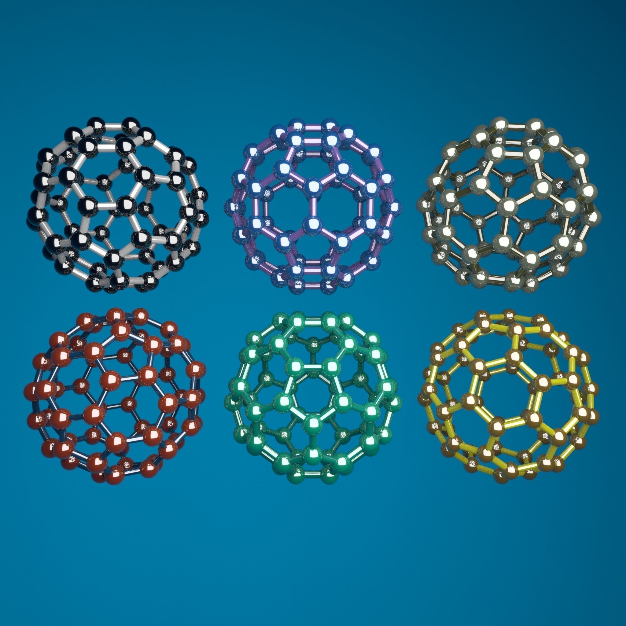 Fullerene c60 3D model_1