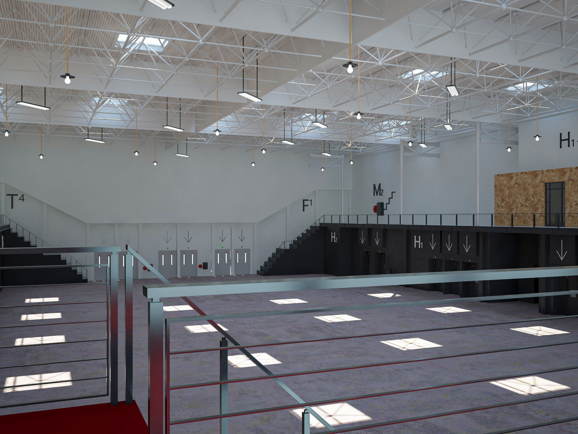 Exhibition Hall 14 interior 3D model_3