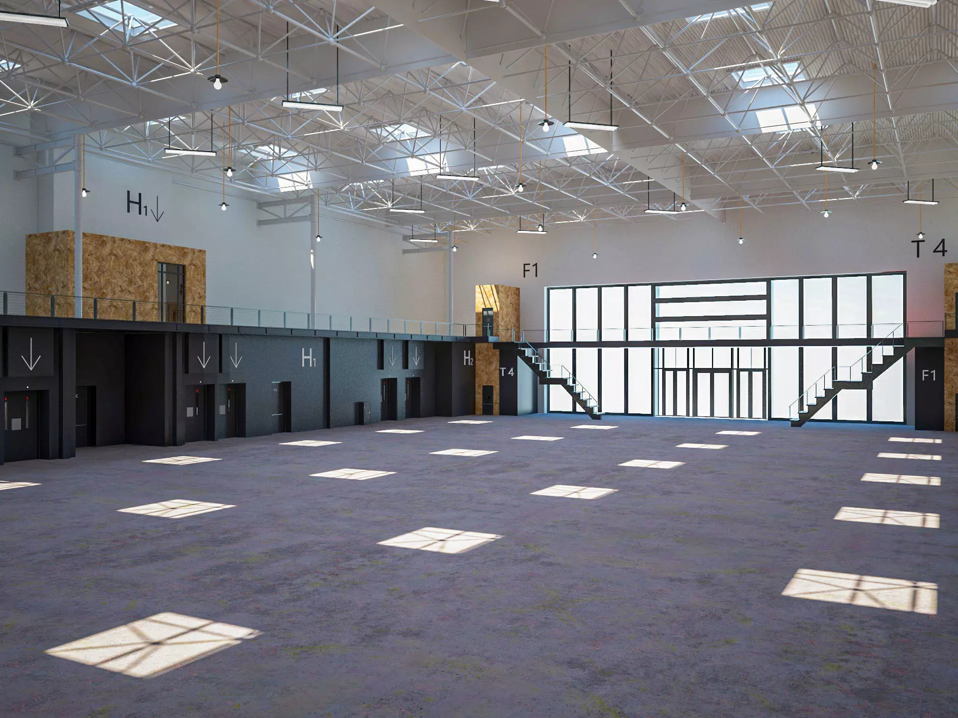 Exhibition Hall 14 interior 3D model_0