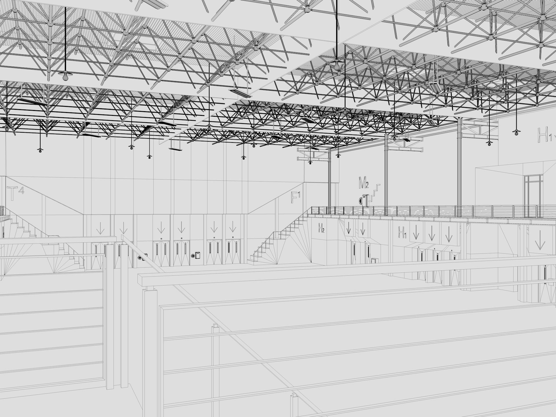 Exhibition Hall 14 interior 3D model_20