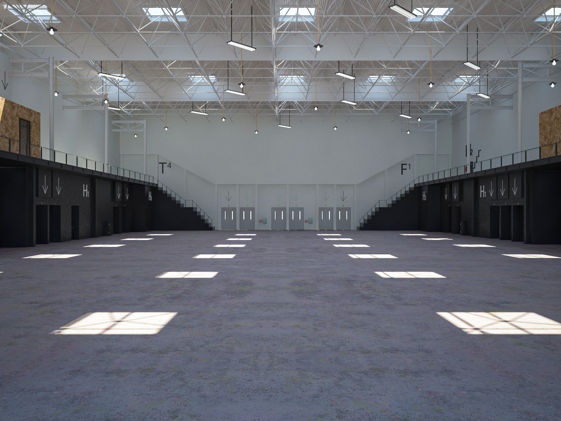 Exhibition Hall 14 interior 3D model_2