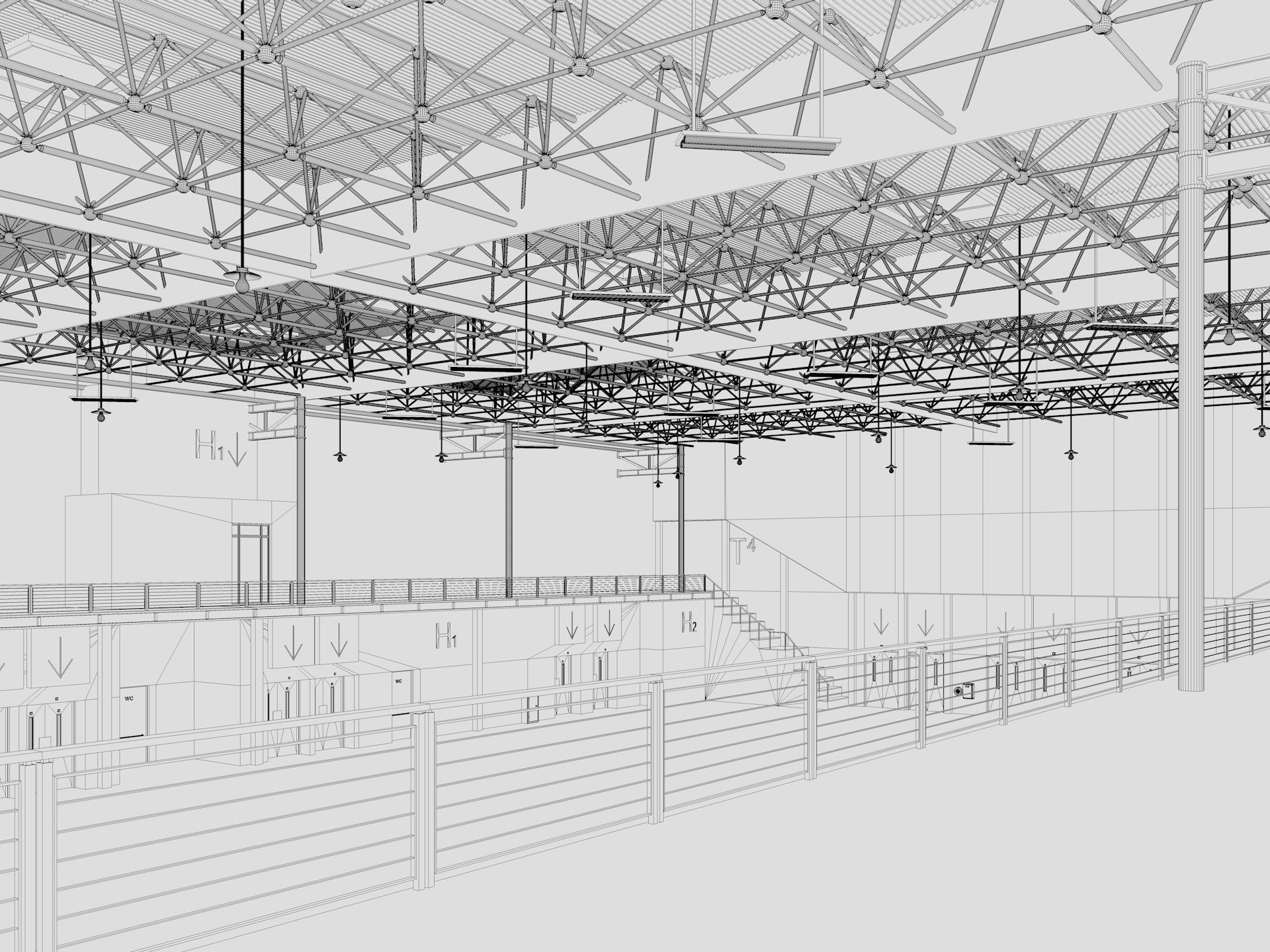 Exhibition Hall 14 interior 3D model_18