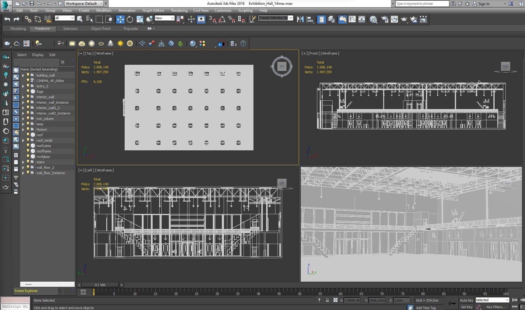 Exhibition Hall 14 interior 3D model_25