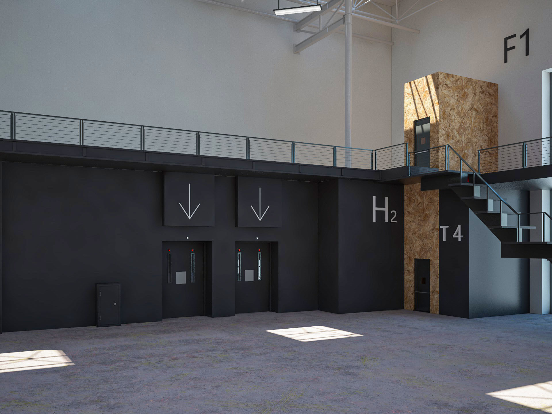 Exhibition Hall 14 interior 3D model_7