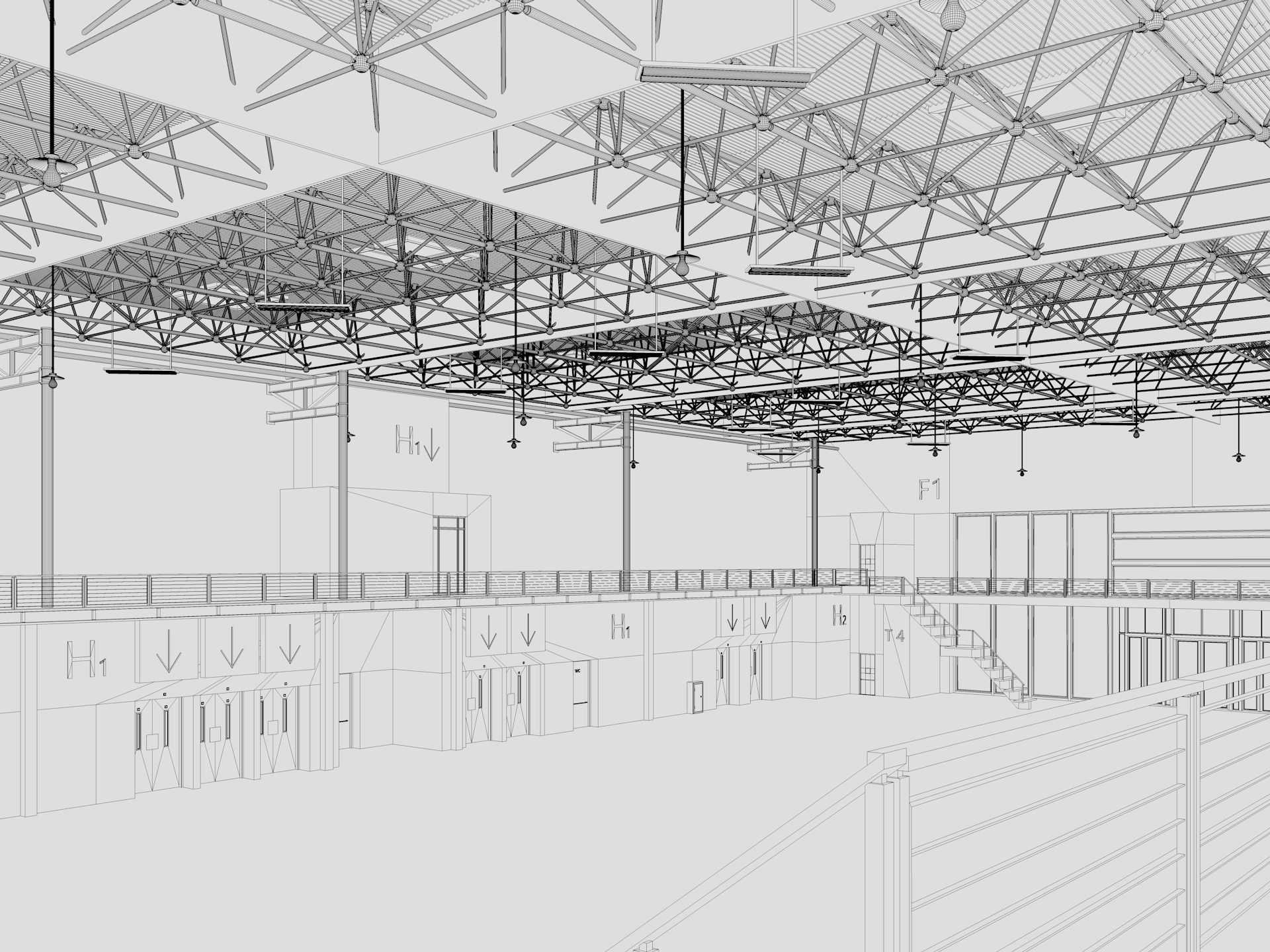 Exhibition Hall 14 interior 3D model_22