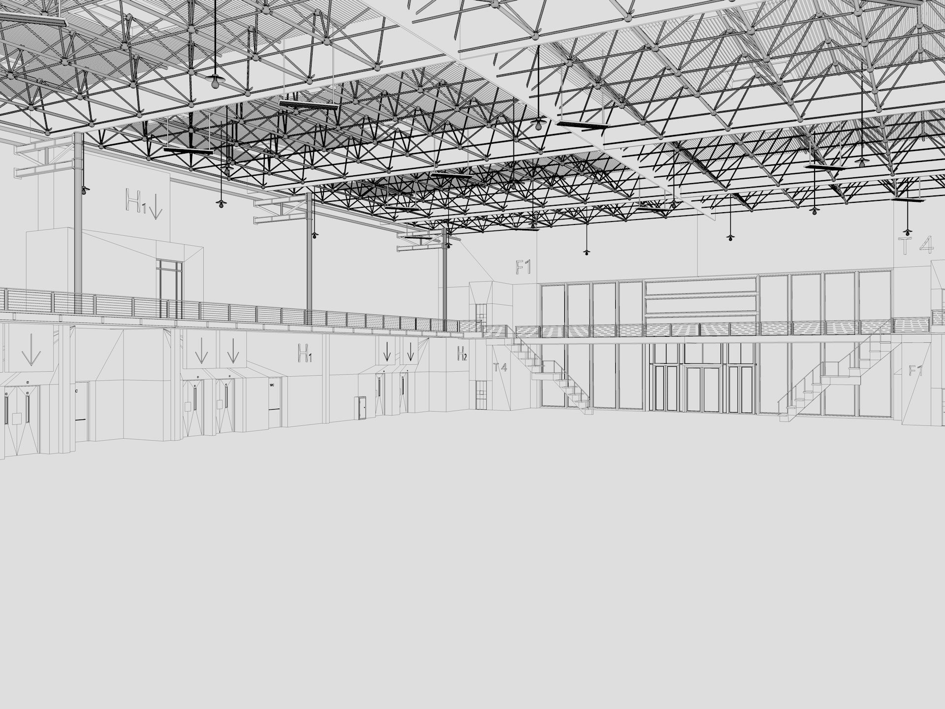 Exhibition Hall 14 interior 3D model_19