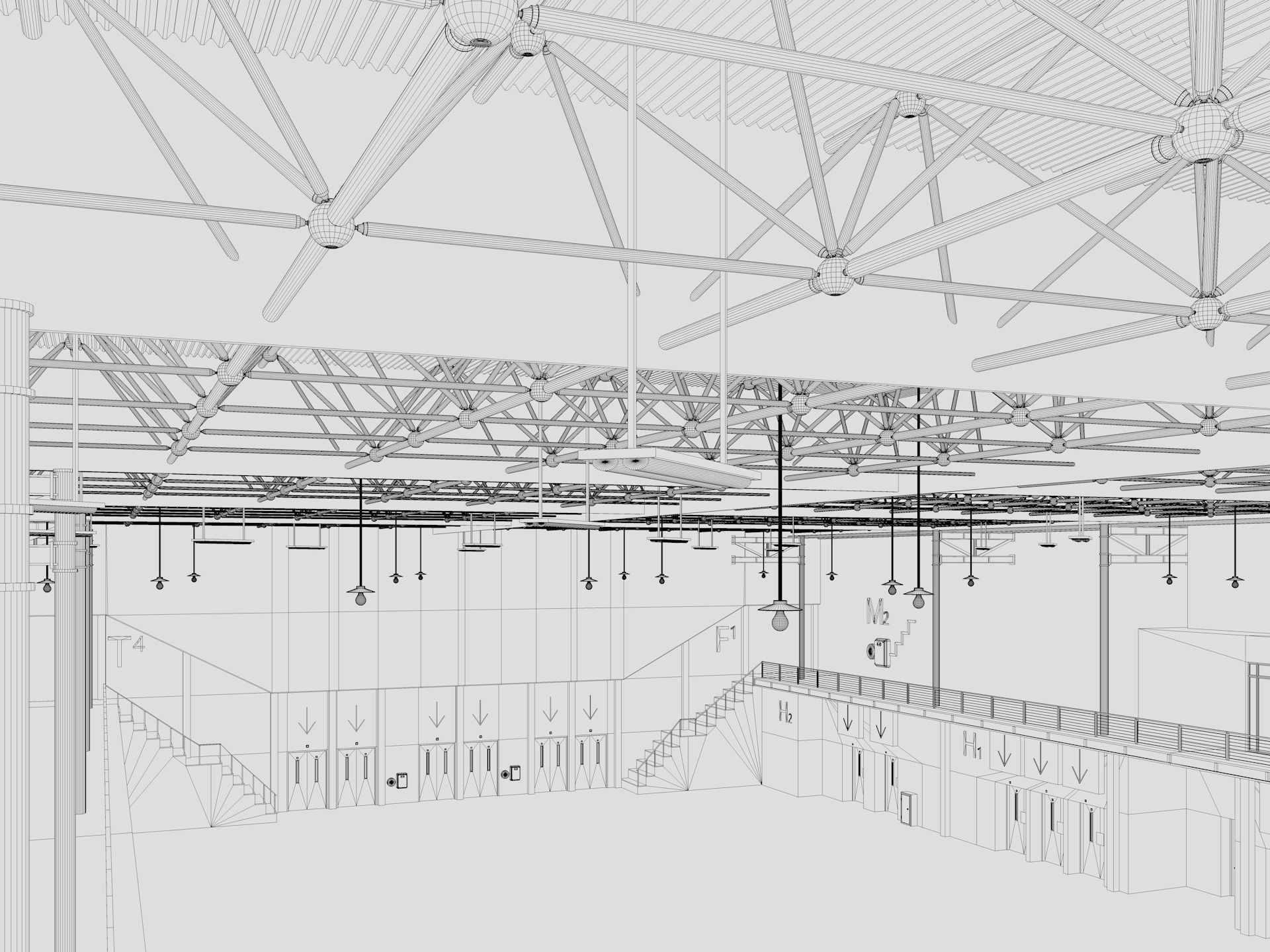 Exhibition Hall 14 interior 3D model_23