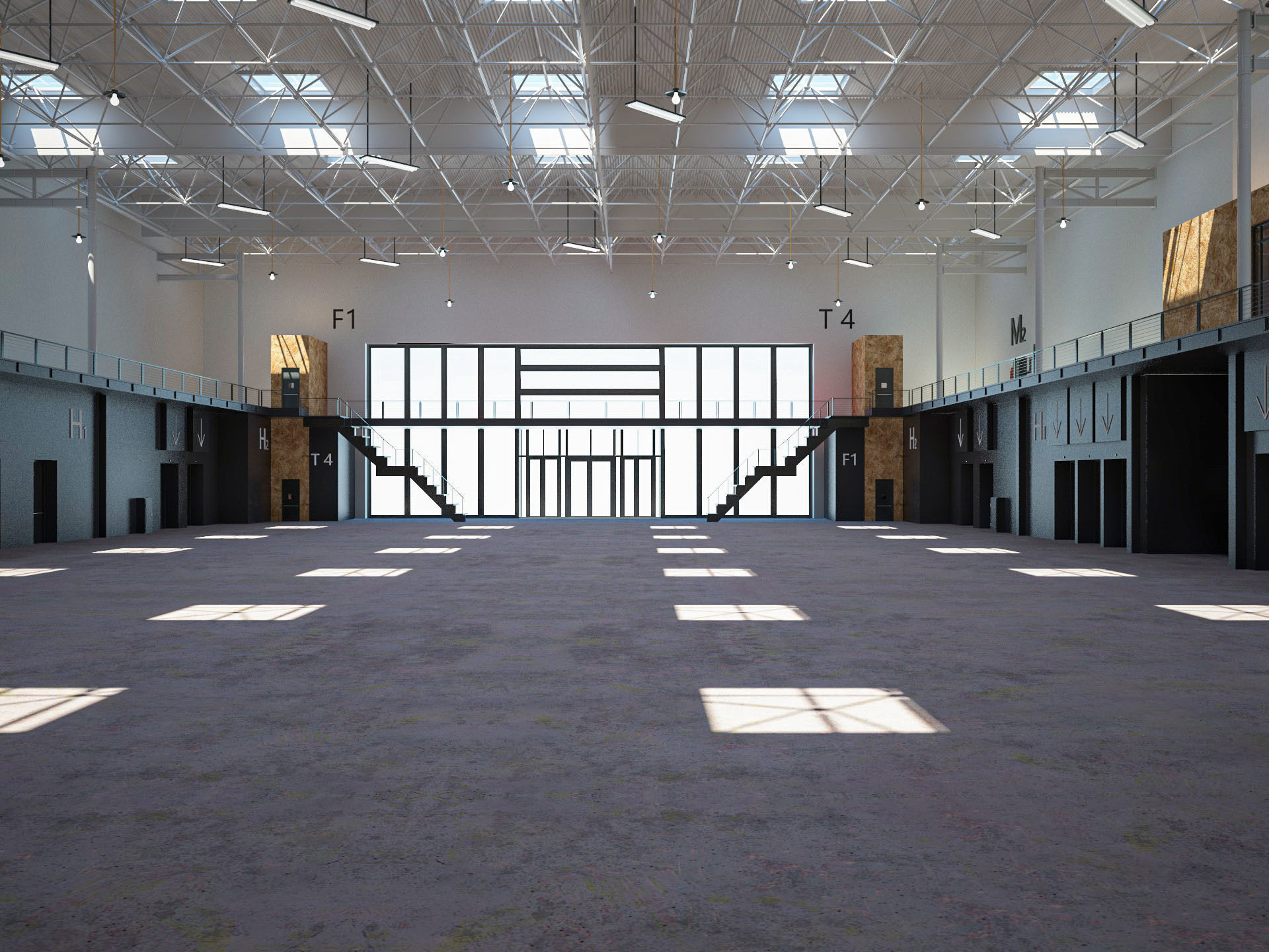 Exhibition Hall 14 interior 3D model_1