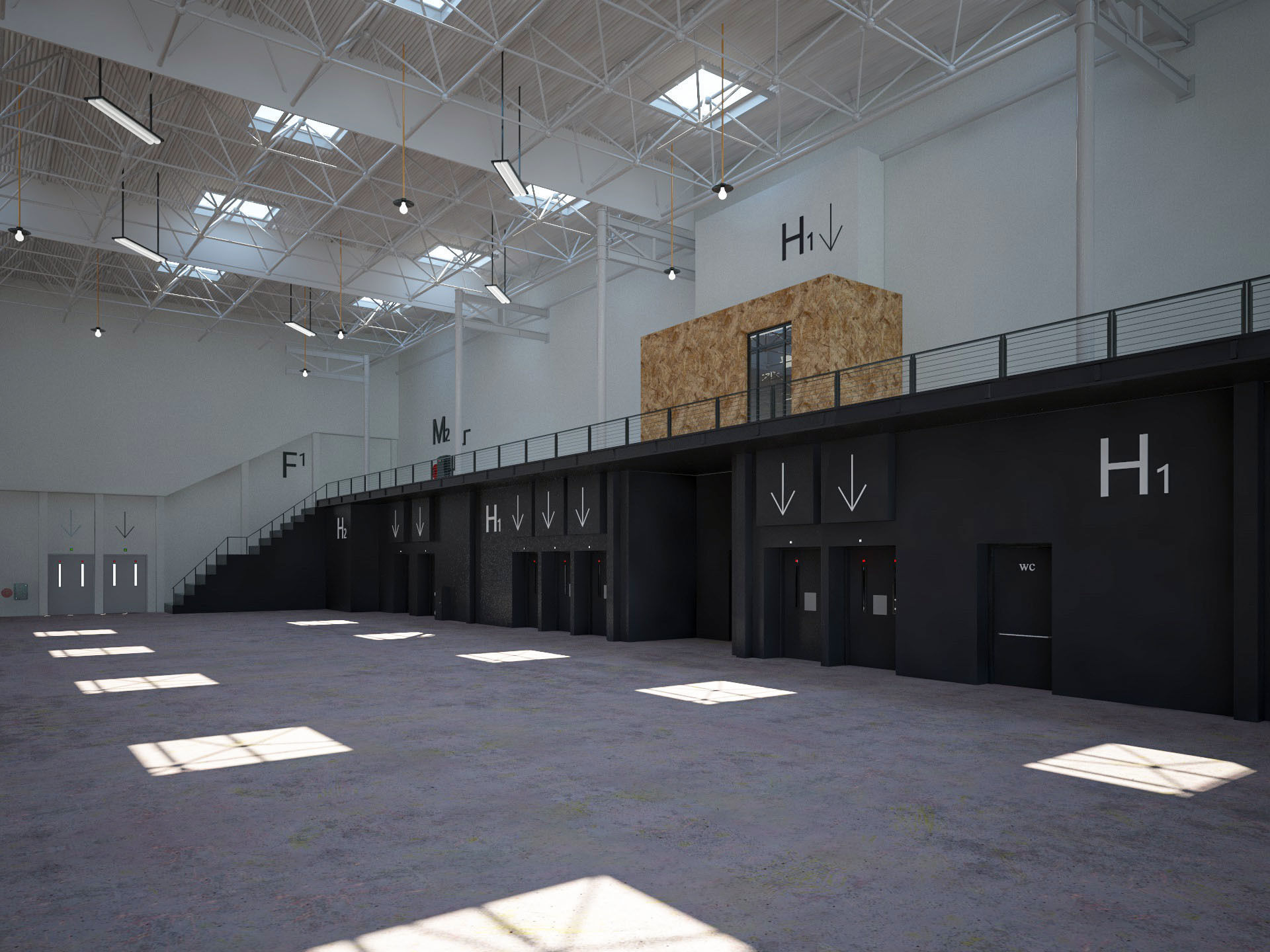 Exhibition Hall 14 interior 3D model_8