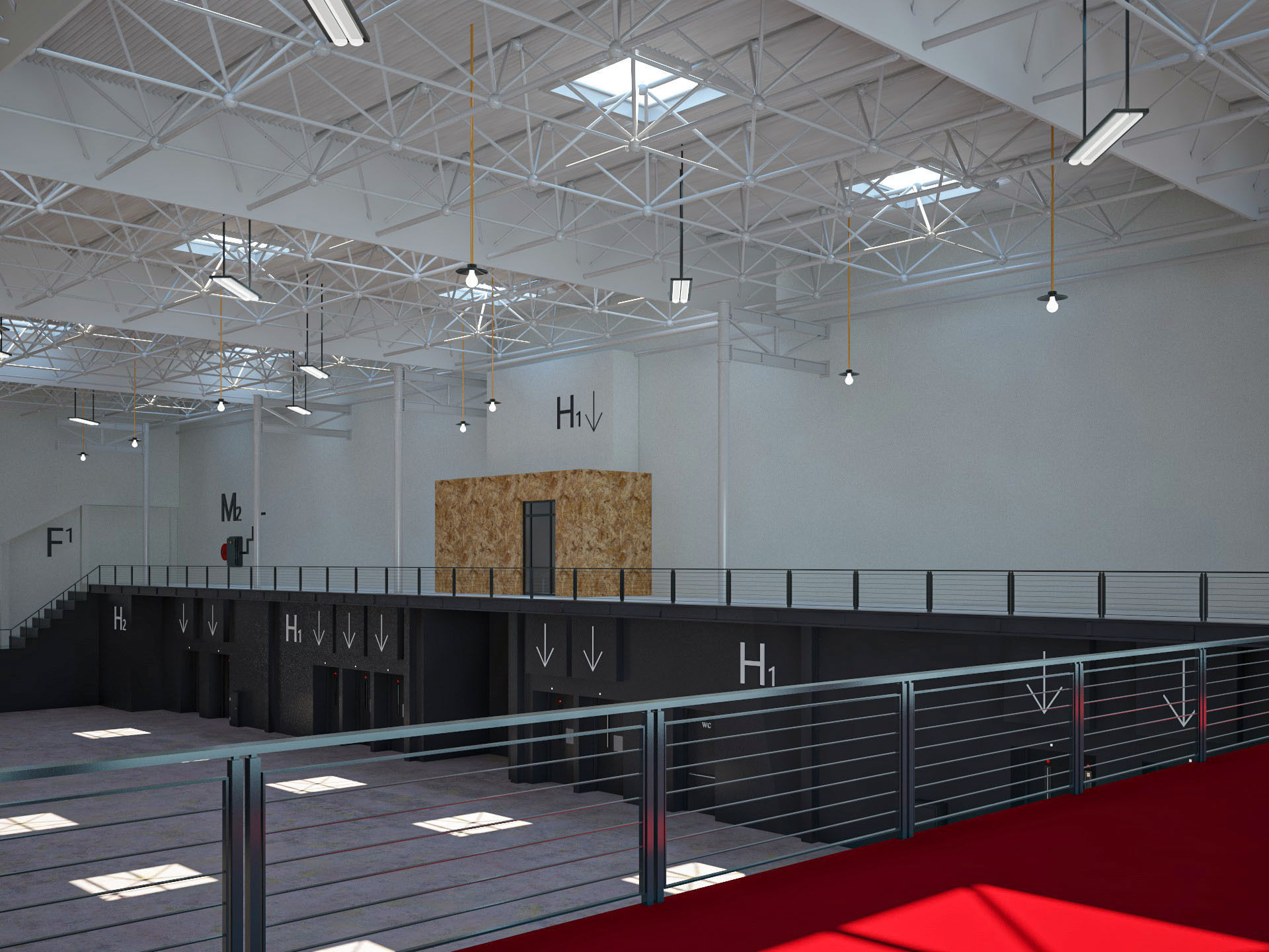 Exhibition Hall 14 interior 3D model_6