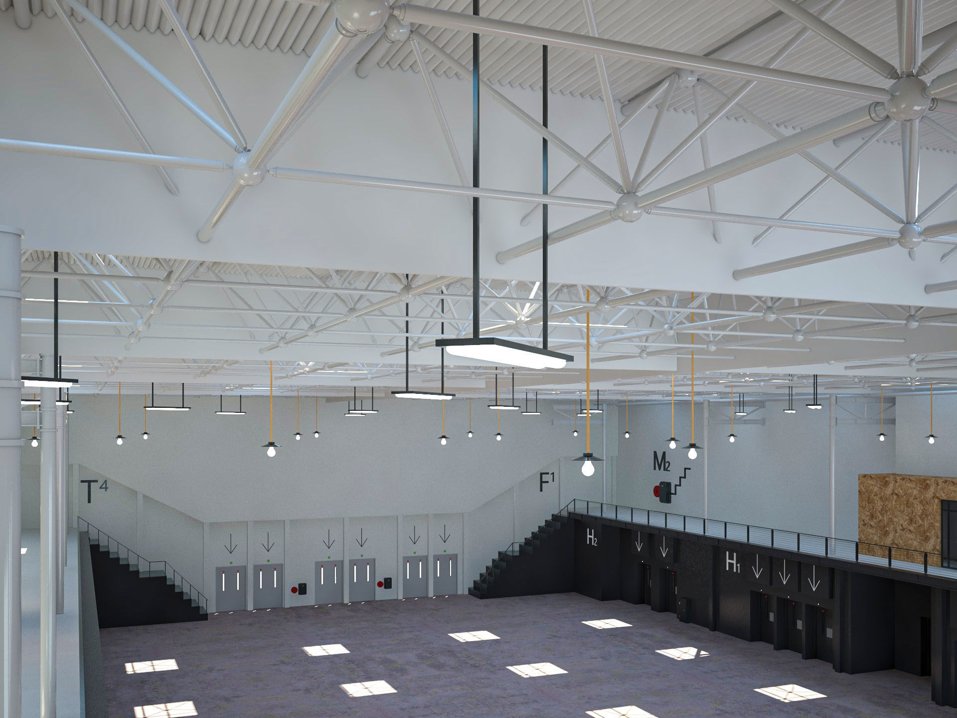 Exhibition Hall 14 interior 3D model_9