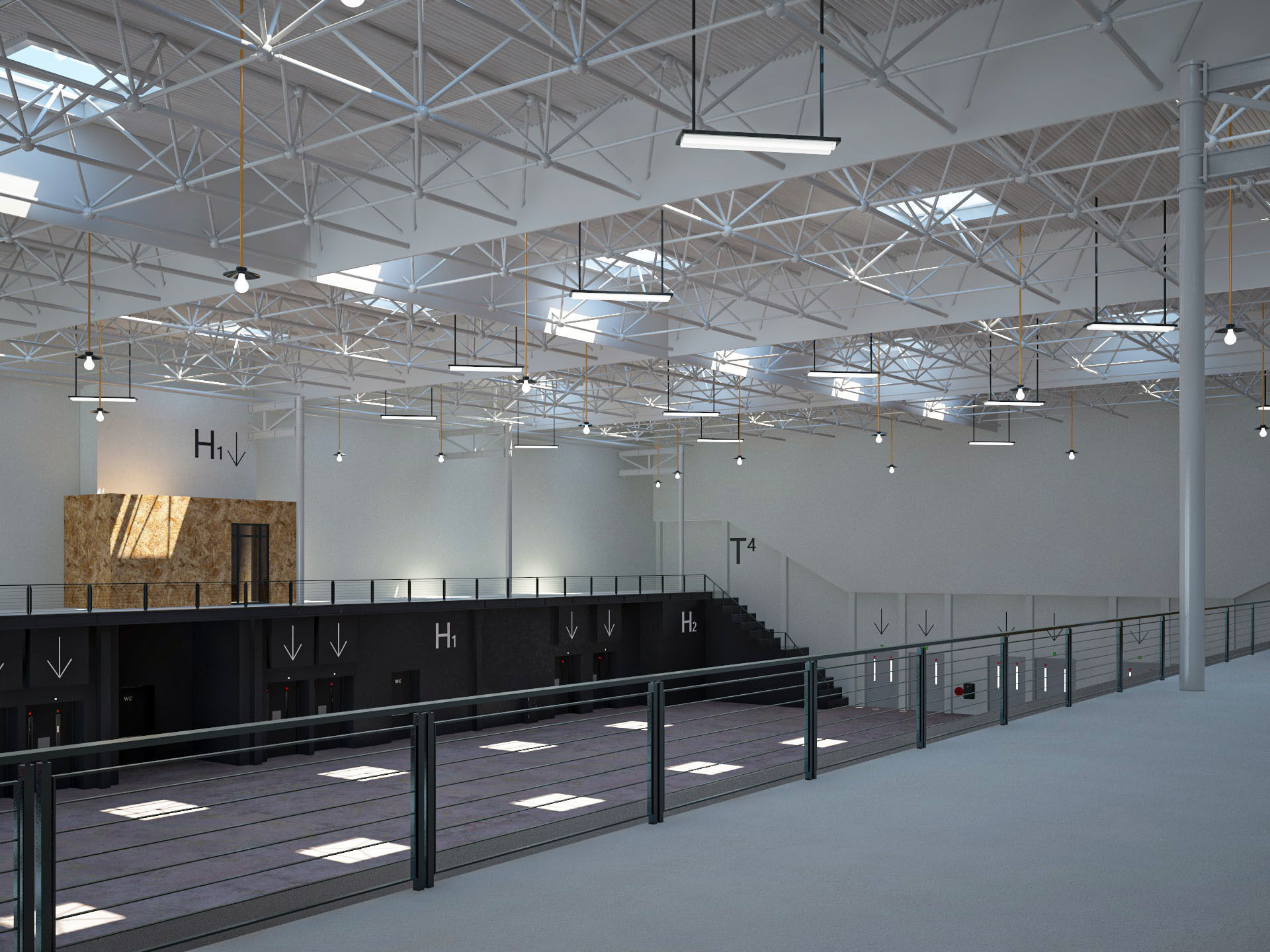 Exhibition Hall 14 interior 3D model_11