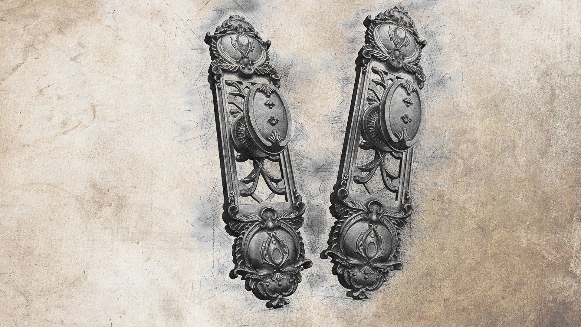 Brass Door Handles 3D model 3D model_10