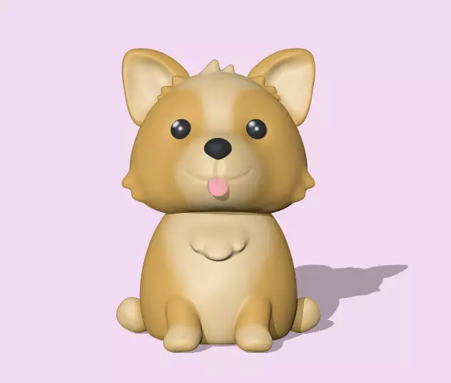 Little Dog 3D print model_0