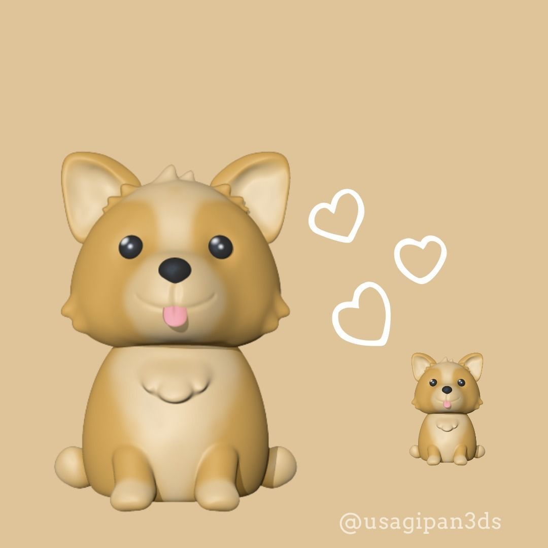 Little Dog 3D print model_3